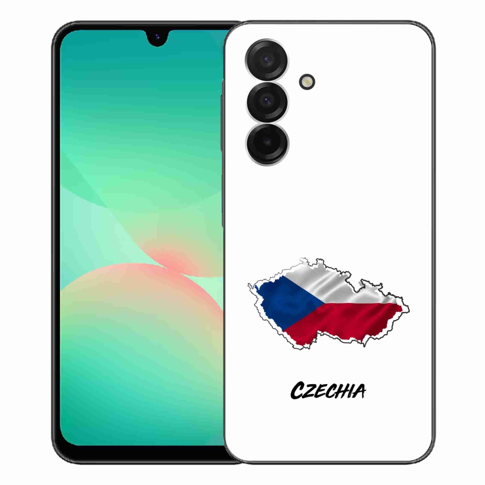 Gelový kryt mmCase na Samsung Galaxy A26 5G - Czechia bílé pozadí