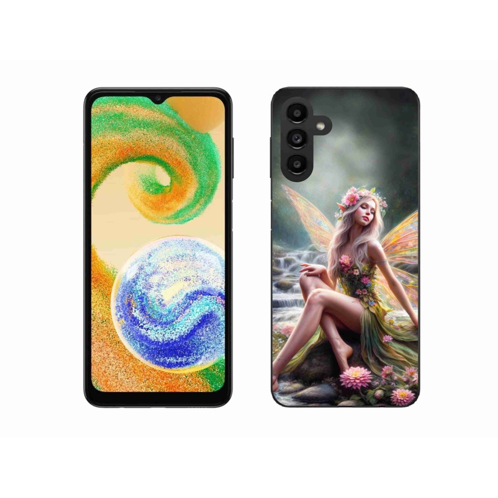 Gelový kryt mmCase na Samsung Galaxy A04s (164.7x76.7x9.1mm) - motýlí žena 1