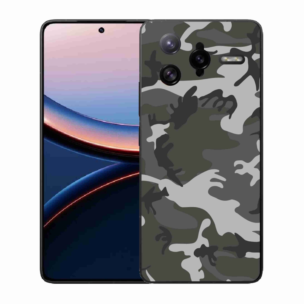 Gelový kryt mmCase na Xiaomi Poco F7 Ultra - maskáčový vzor