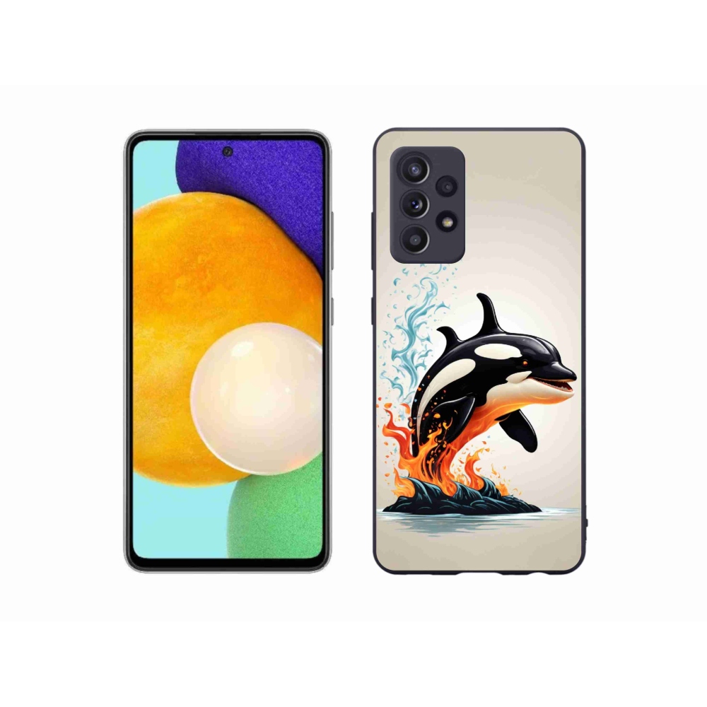 Gelový kryt mmCase na Samsung Galaxy A52/A52 5G - kosatka