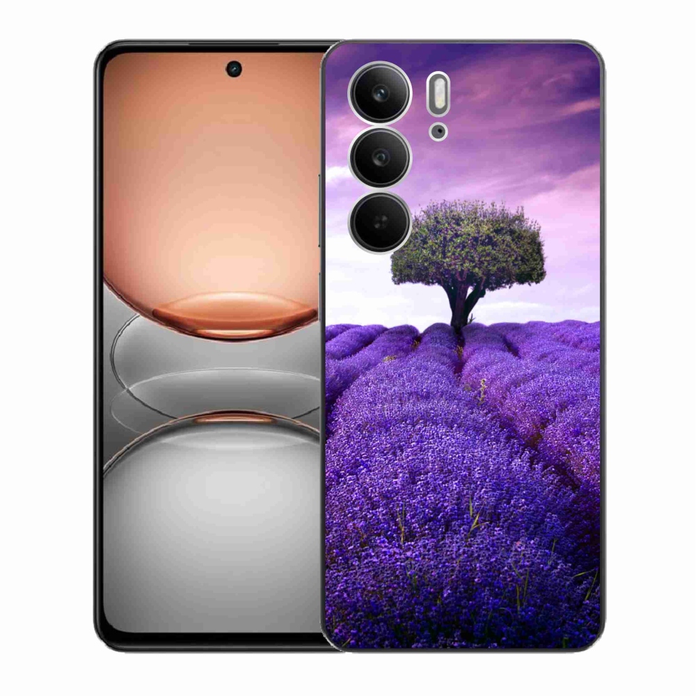 Gelový kryt mmCase na Realme C75 - levandulová louka