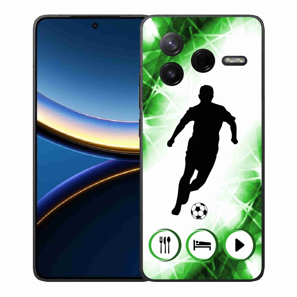 Gelový kryt mmCase na Xiaomi Poco F7 Pro - fotbalista