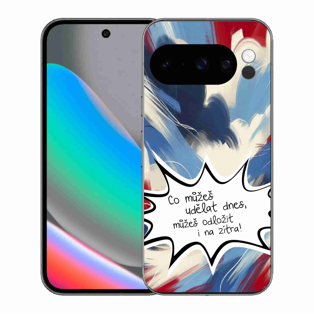 Gelový kryt mmCase na Google Pixel 10 Pro - vtipný text 9 bílé pozadí
