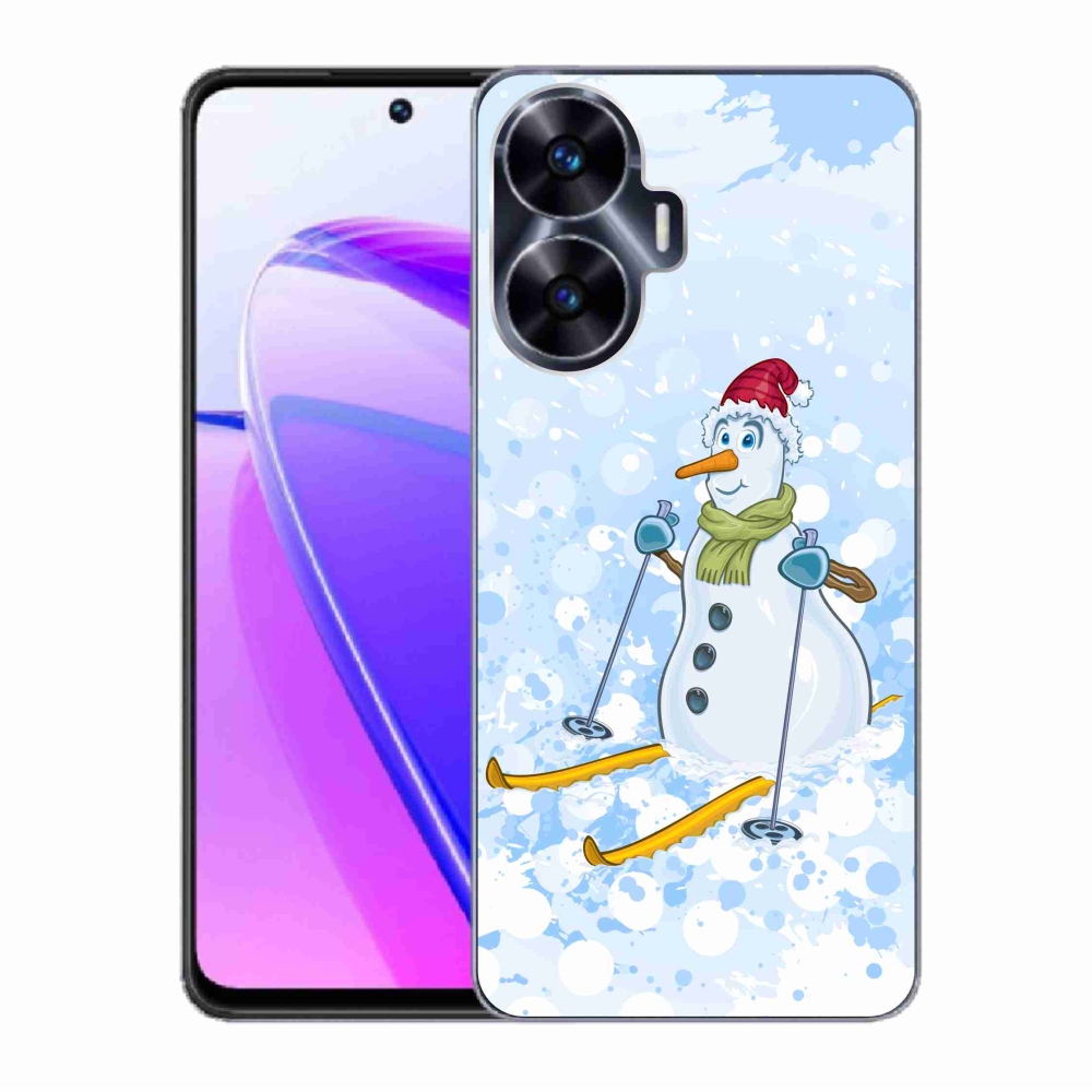 Gelový kryt mmCase na Realme C55 - sněhulák