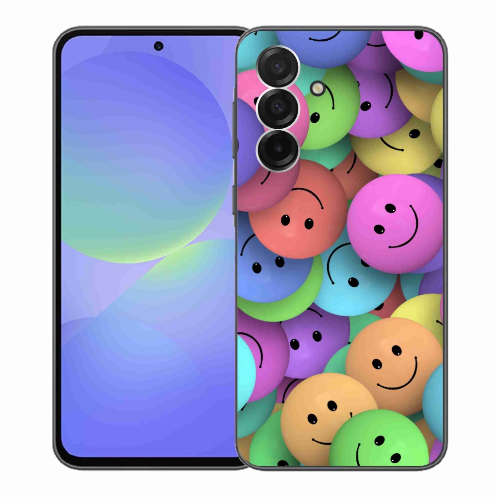 Gelový kryt mmCase na Samsung Galaxy A36 5G - barevní smajlíci