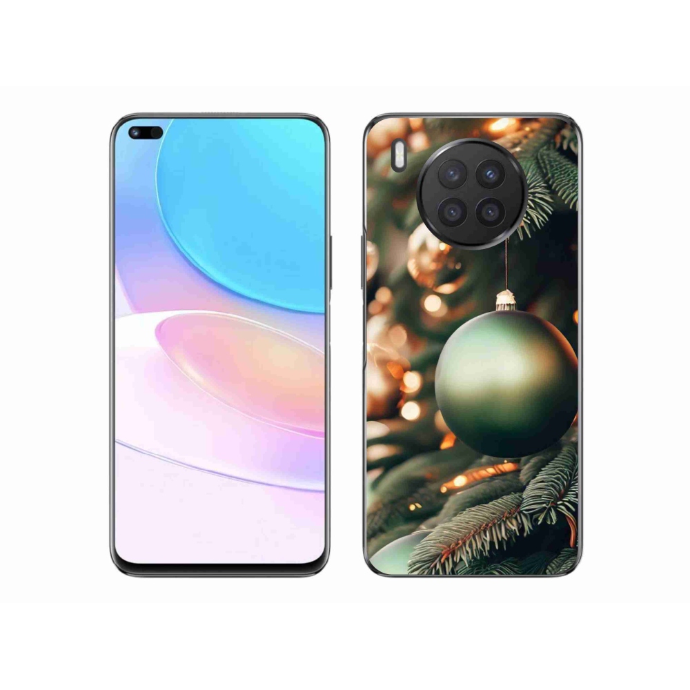 Gelový kryt mmCase na Huawei Nova 8i - vánoční ozdoby 1