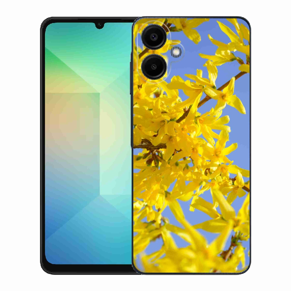 Gelový kryt mmCase na Samsung Galaxy A06 4G - žluté květy