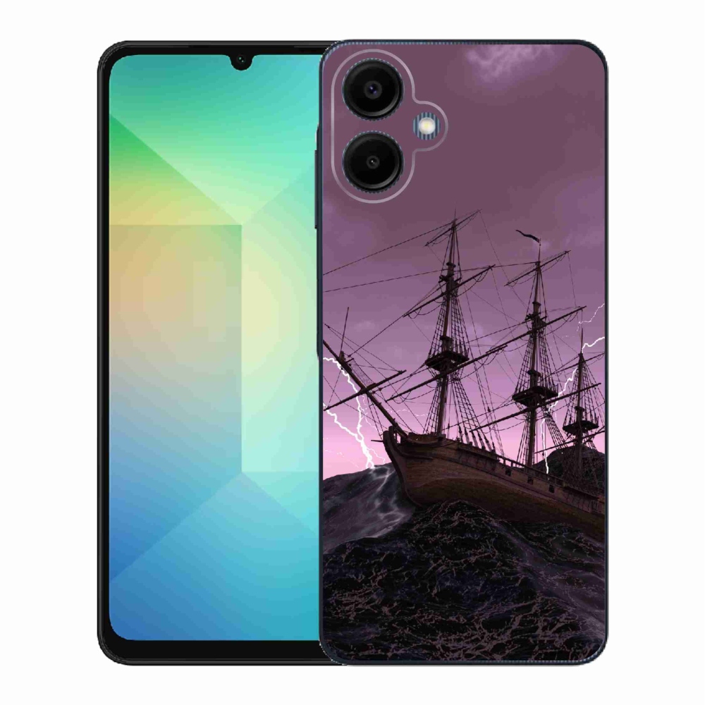 Gelový kryt mmCase na Samsung Galaxy A06 4G - loď v bouři