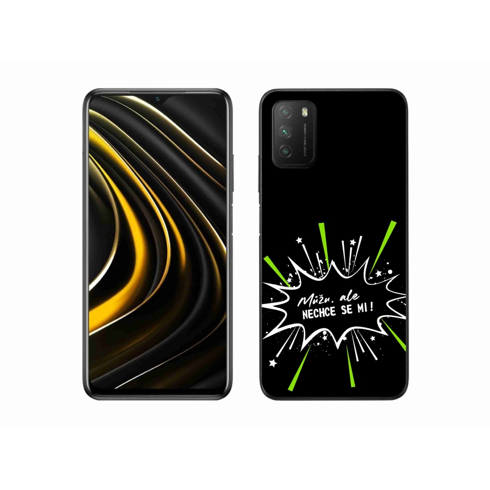 Gelový kryt mmCase na Xiaomi Poco M3 - vtipný text 11 černé pozadí