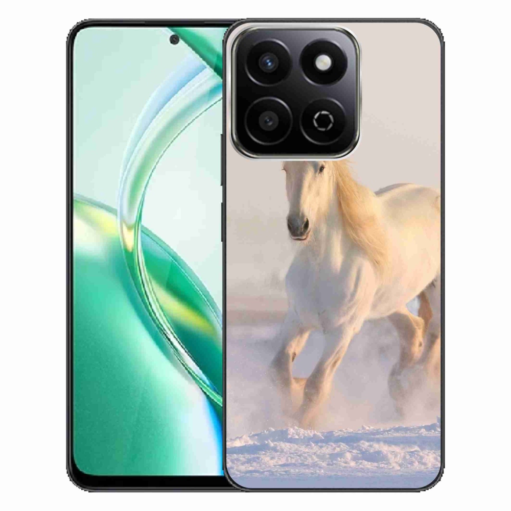 Gelový obal mmCase na Honor 200 Smart 5G - kůň ve sněhu