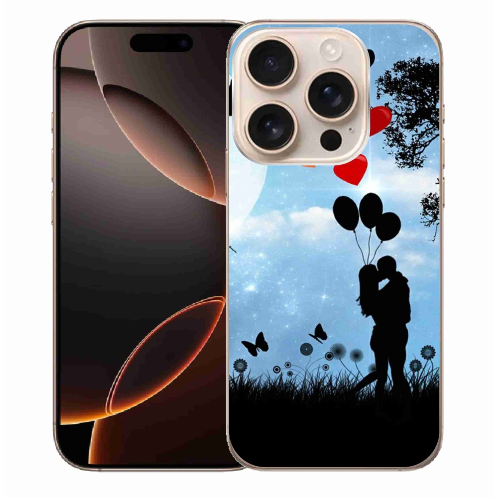 Gelový obal mmCase na iPhone 16 Pro Max - zamilovaný pár