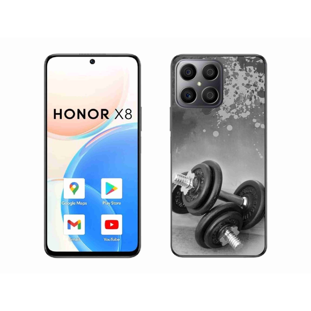Gelový kryt mmCase na Honor X8 4G - činky 1