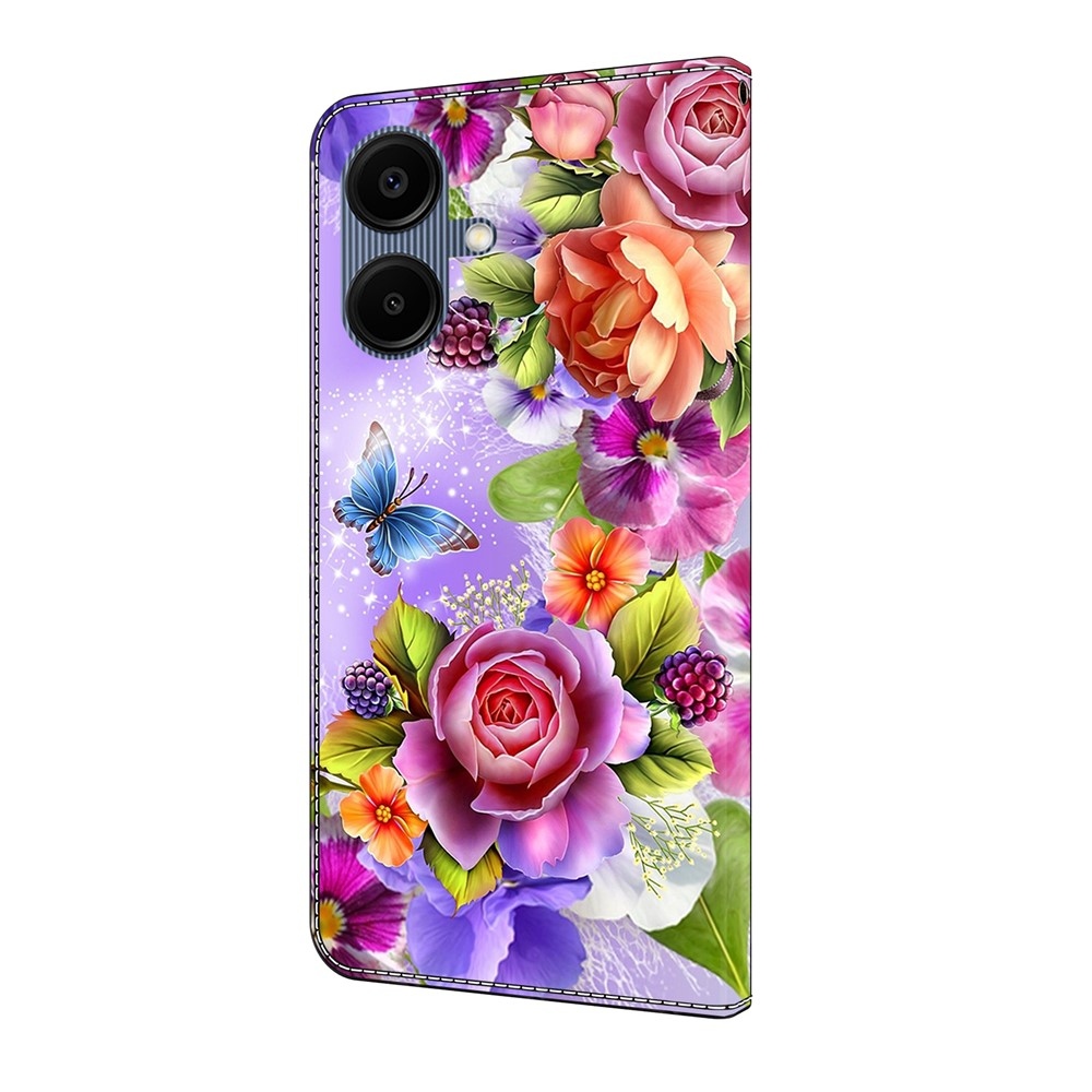 Smooth knížkové pouzdro na Samsung Galaxy A07 4G - barevné květiny