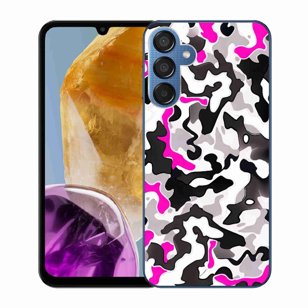 Gelový kryt mmCase na Samsung Galaxy M15 5G - maskáčový vzor 5