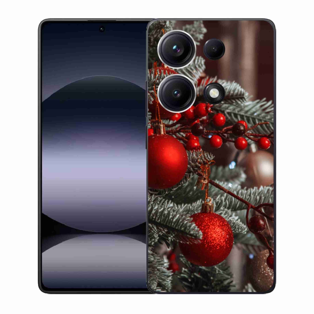 Gelový kryt mmCase na Xiaomi Redmi Note 14S - vánoční ozdoby 2