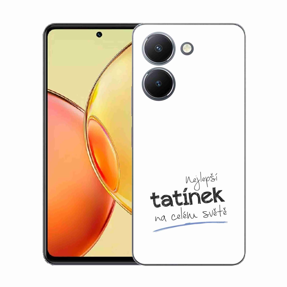 Gelový kryt mmCase na Vivo Y36 - nejlepší tatínek 4 bílé pozadí