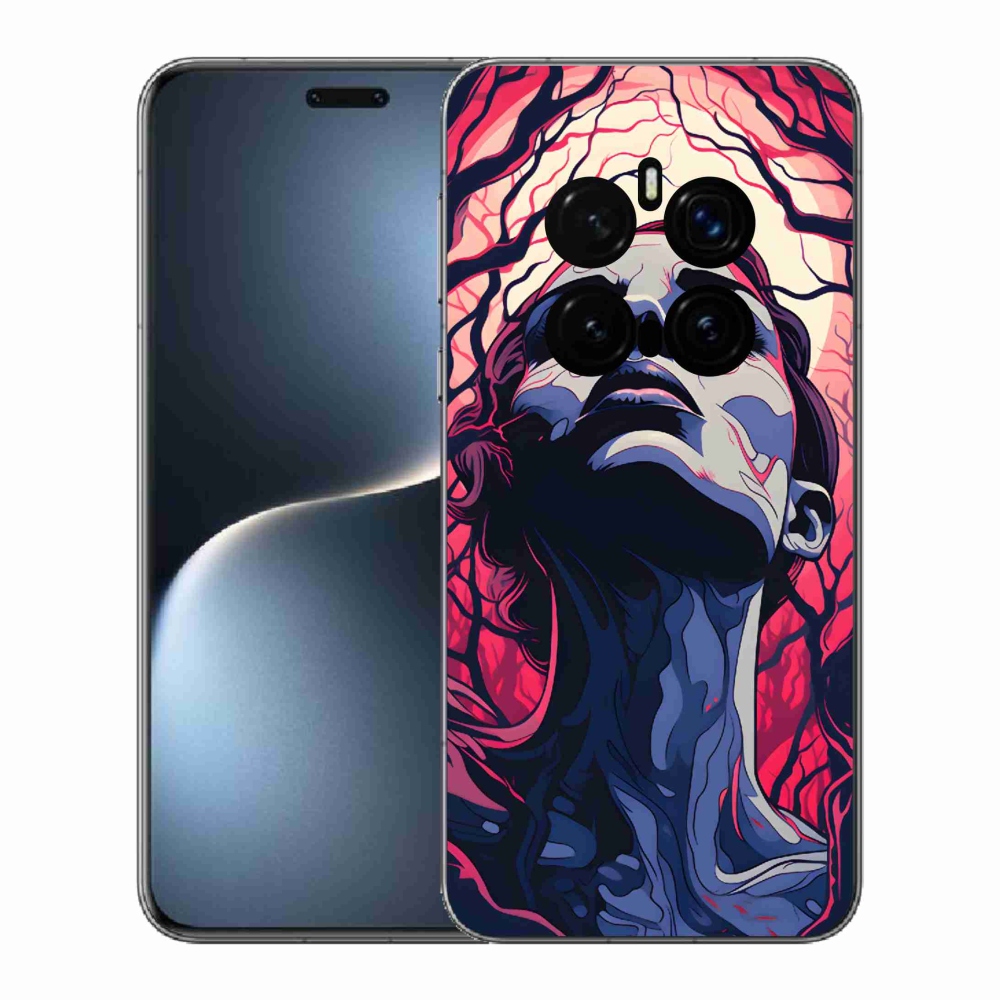 Gelový kryt mmCase na Honor Magic 7 Pro 5G - abstraktní obličej