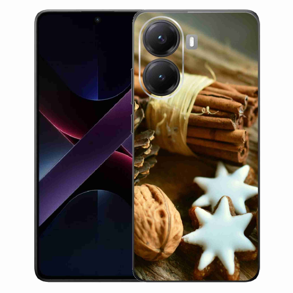 Gelový kryt mmCase na Xiaomi Poco X7 Pro 5G - skořice a perníčky