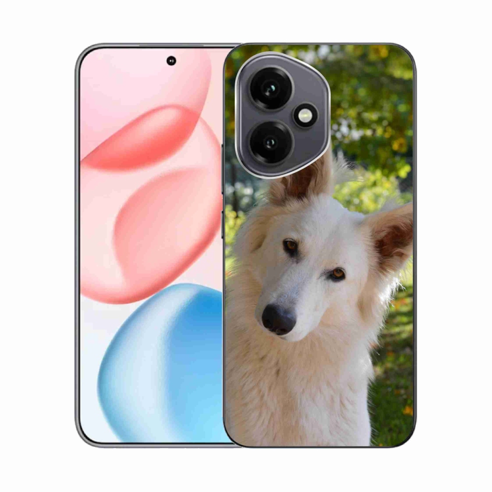 Gelový kryt mmCase na Honor 400 - bílý švýcarský ovčák 1