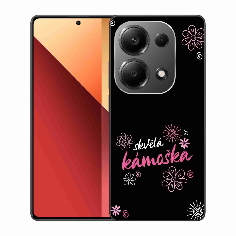 Gelový kryt mmCase na Xiaomi Redmi Note 13 Pro 4G/Poco M6 Pro  - skvělá kámoška černé pozadí
