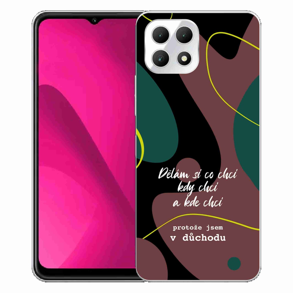 Gelový kryt mmCase na T-Mobile T Phone 2 - vtipný text 10 černé pozadí