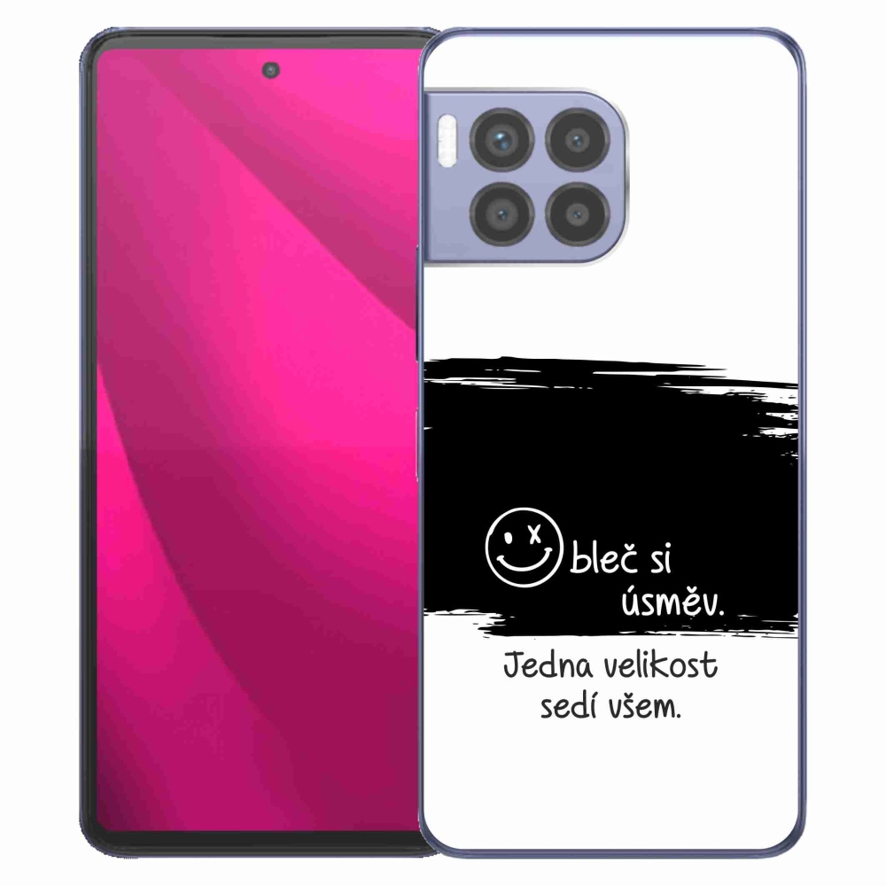 Gelový kryt mmCase na T-Mobile T Phone 2 Pro - vtipný text 8 černobílé pozadí