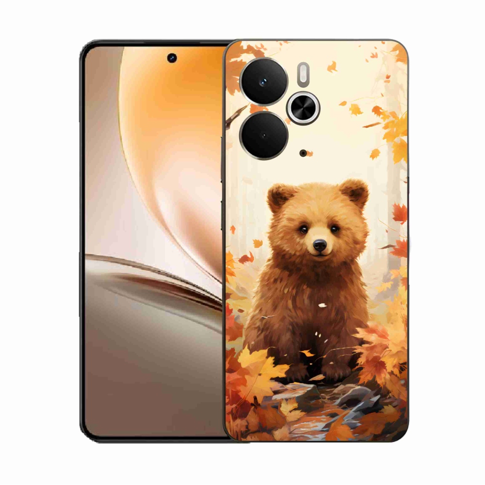 Gelový kryt mmCase na Realme 14 5G - medvěd v lese