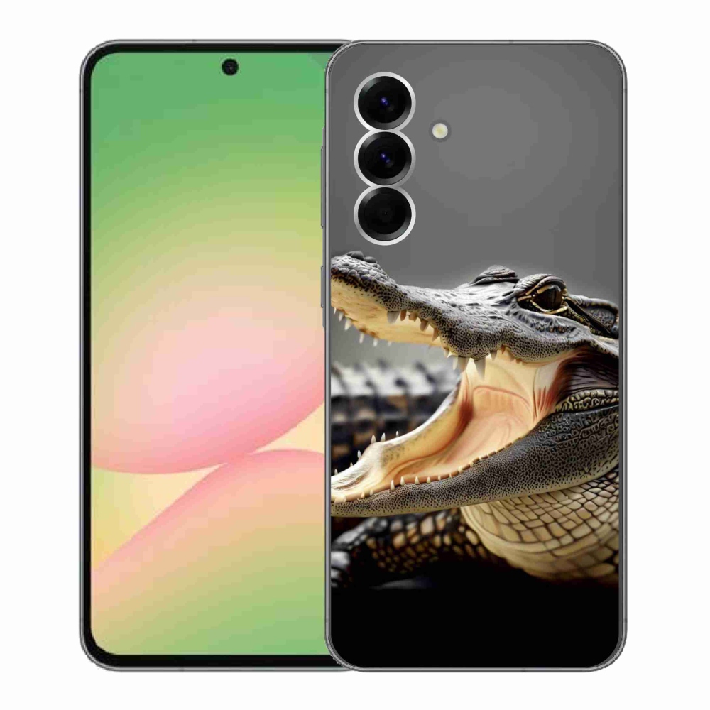 Gelový kryt mmCase na Samsung Galaxy A56 5G - krokodýl