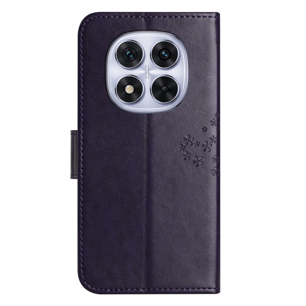 Tree knížkové pouzdro na Xiaomi Redmi Note 14 Pro 5G/Poco X7 5G/Note 14 Pro+ 5G - tmavěfialové