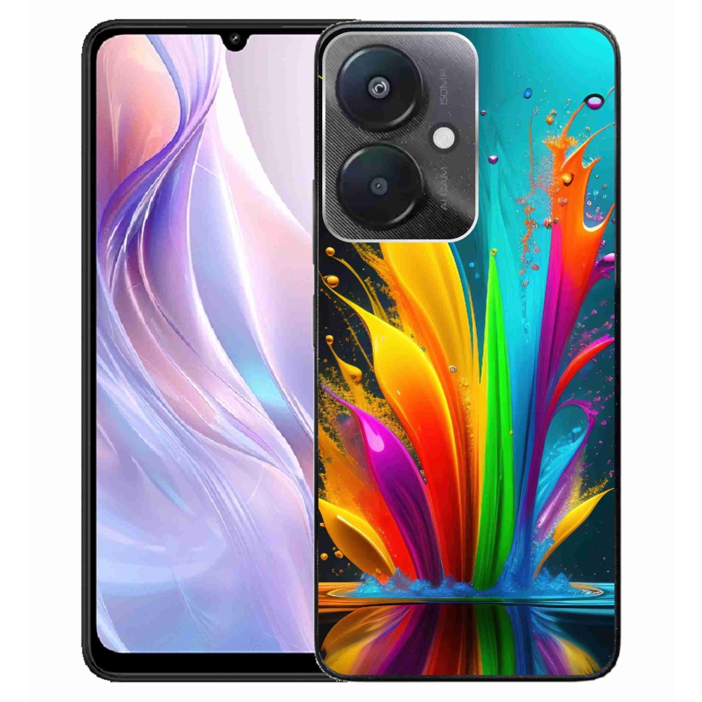 Gelový kryt mmCase na Xiaomi Redmi 13C 5G - abstraktní motiv 1