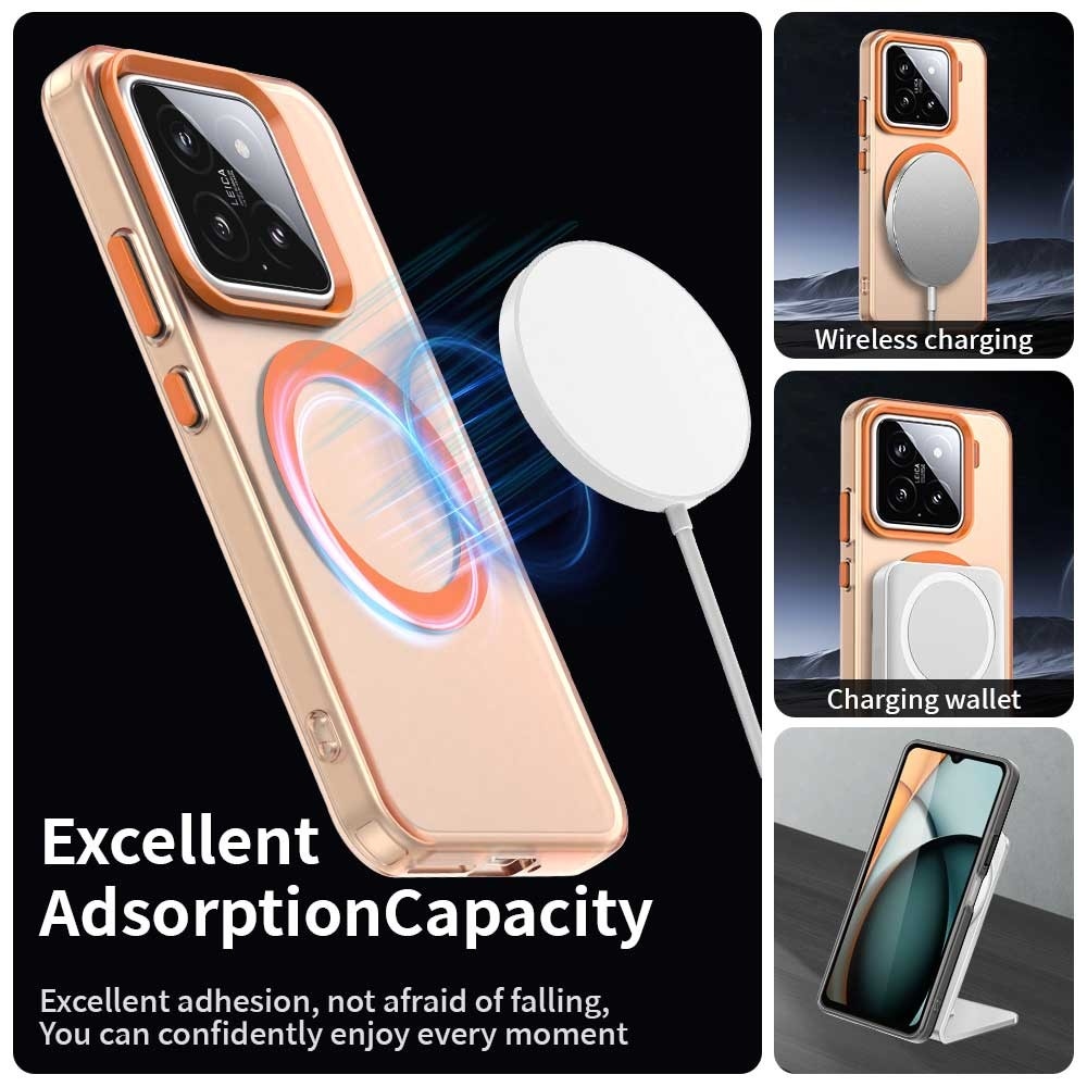 Candy gelový obal s MagSafe na Xiaomi 15 Pro - oranžový