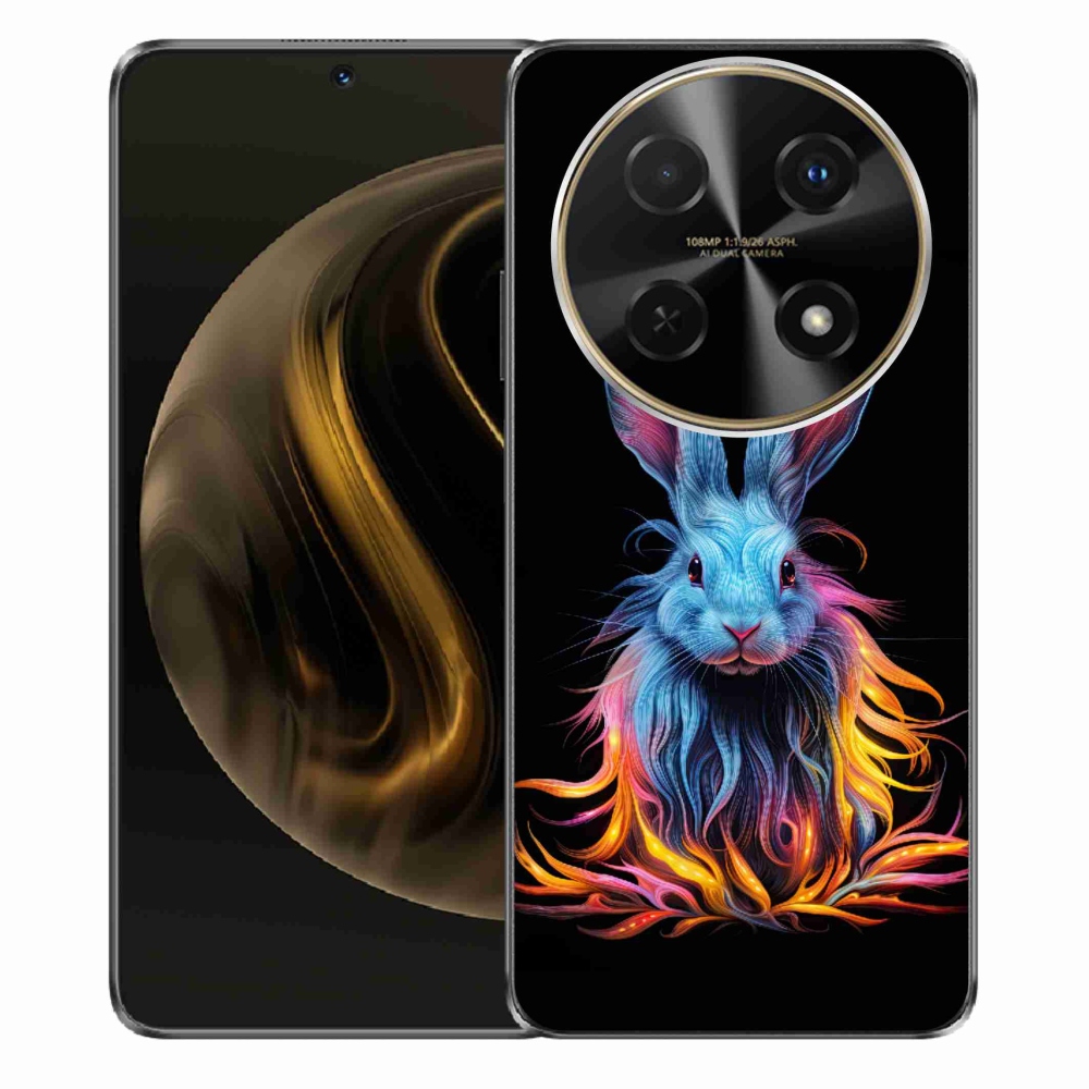 Gelový kryt mmCase na Huawei Nova 12i - abstraktní zajíc