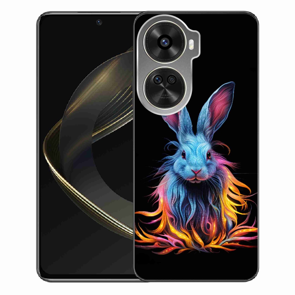 Gelový kryt mmCase na Huawei Nova 12 SE - abstraktní zajíc
