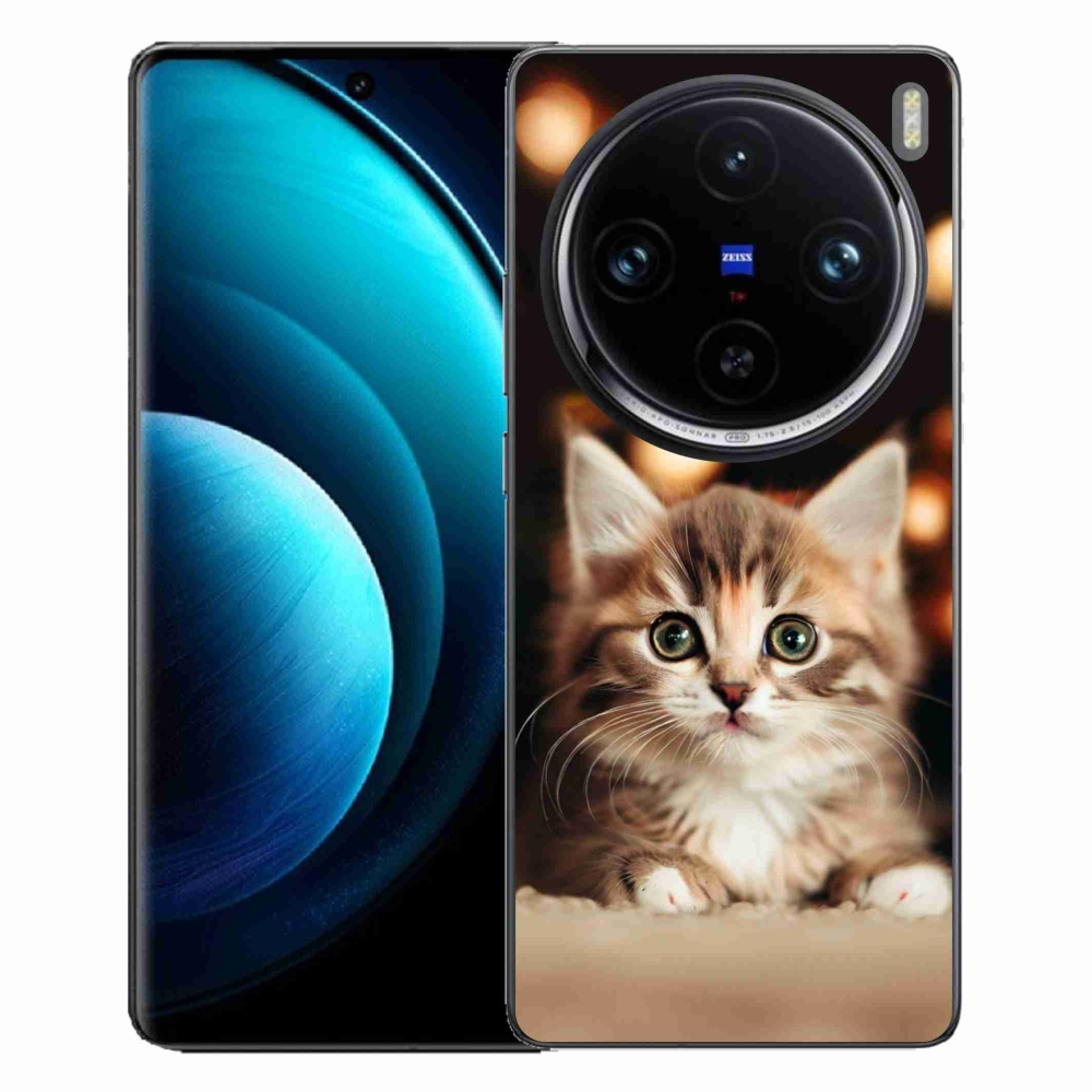 Gelový kryt mmCase na Vivo X100 Pro 5G - roztomilé kotě 2