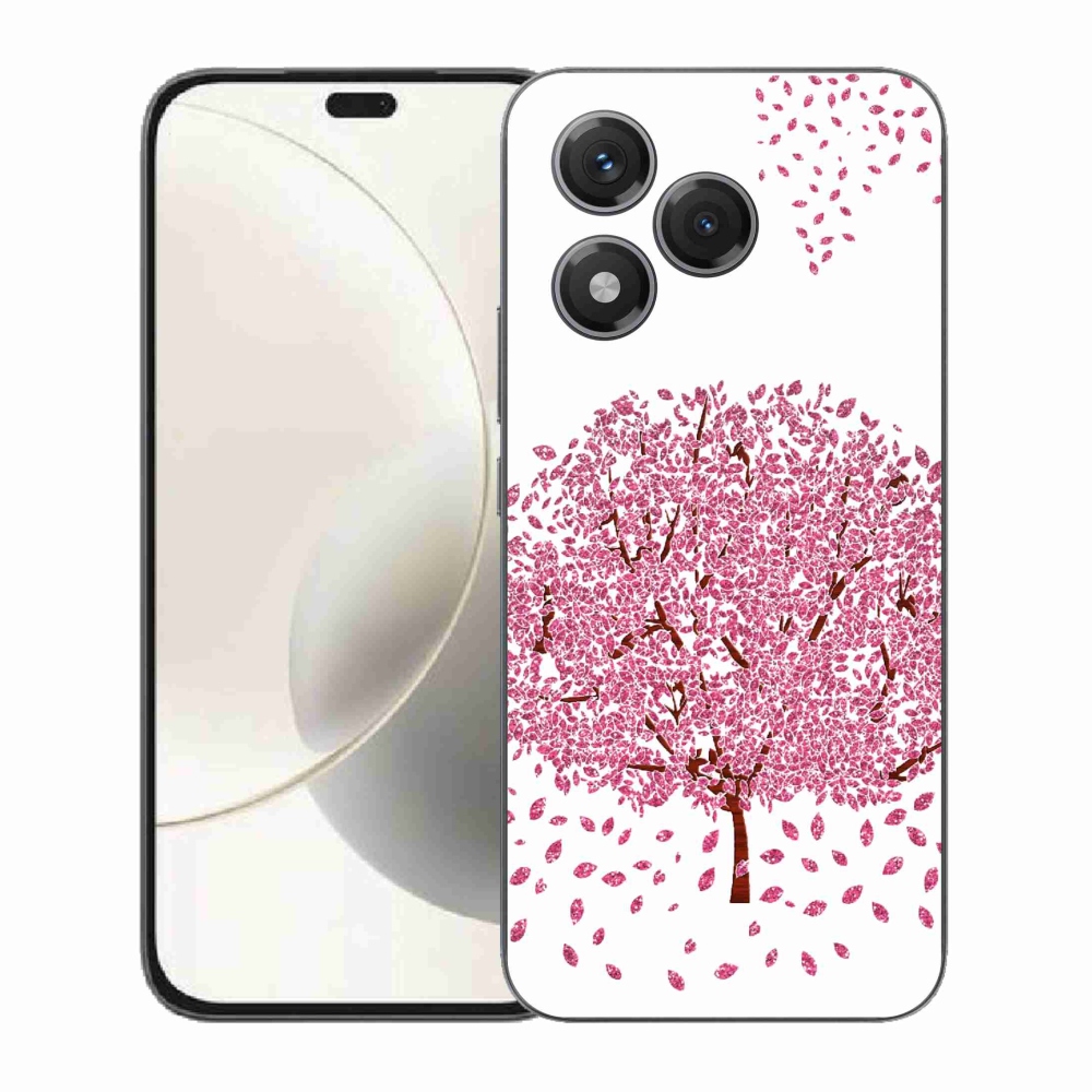 Gelový kryt mmCase na Honor 400 Lite - kreslený strom s listy