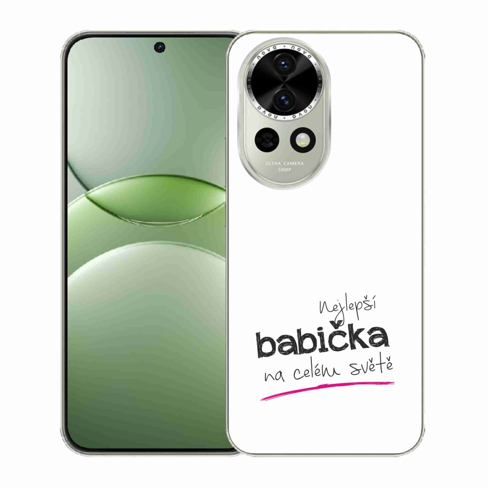 Gelový kryt mmCase na Huawei Nova 13 5G - nejlepší babička 4 bílé pozadí