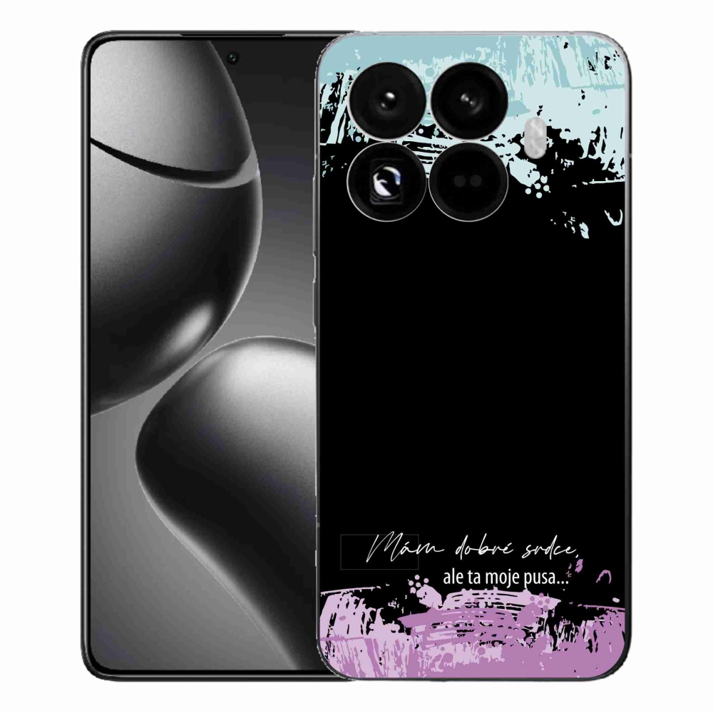 Gelový kryt mmCase na Xiaomi 15T Pro - vtipný text 3 černé pozadí