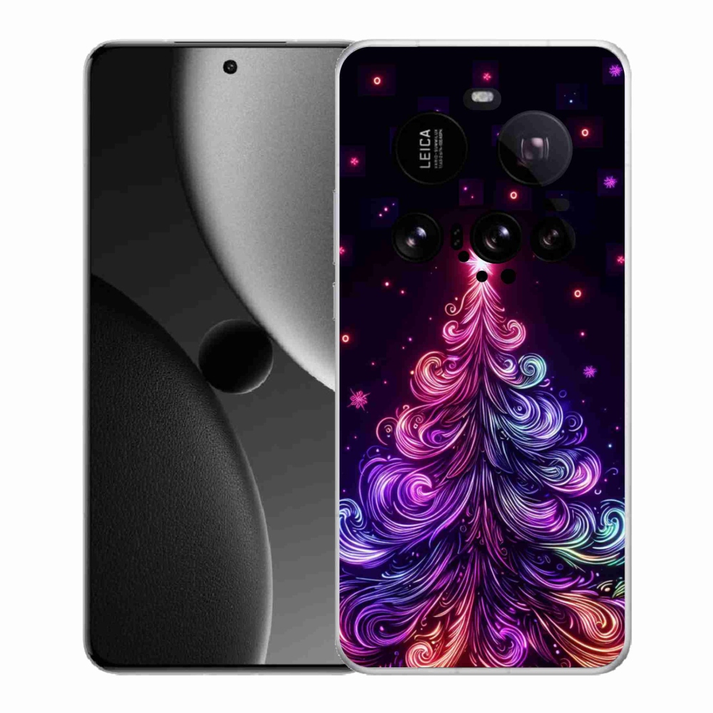 Gelový kryt mmCase na Xiaomi 15 Ultra - neonový vánoční stromek 1