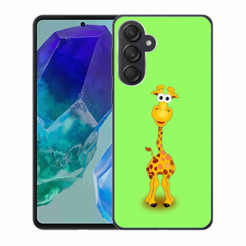 Gelový kryt mmCase na Samsung Galaxy M55 5G - kreslená žirafa