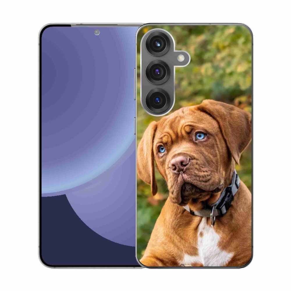 Gelový kryt mmCase na Samsung Galaxy S25 - štěně 