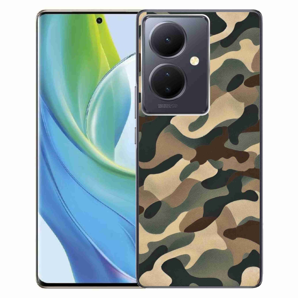Gelový kryt mmCase na Vivo V29 Lite 5G - maskáčový vzor 11