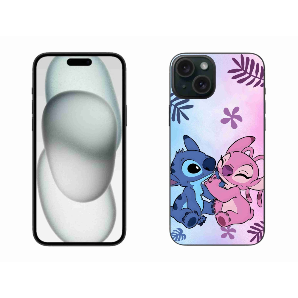 Gelový kryt mmCase na iPhone 15 Plus - stitch 2