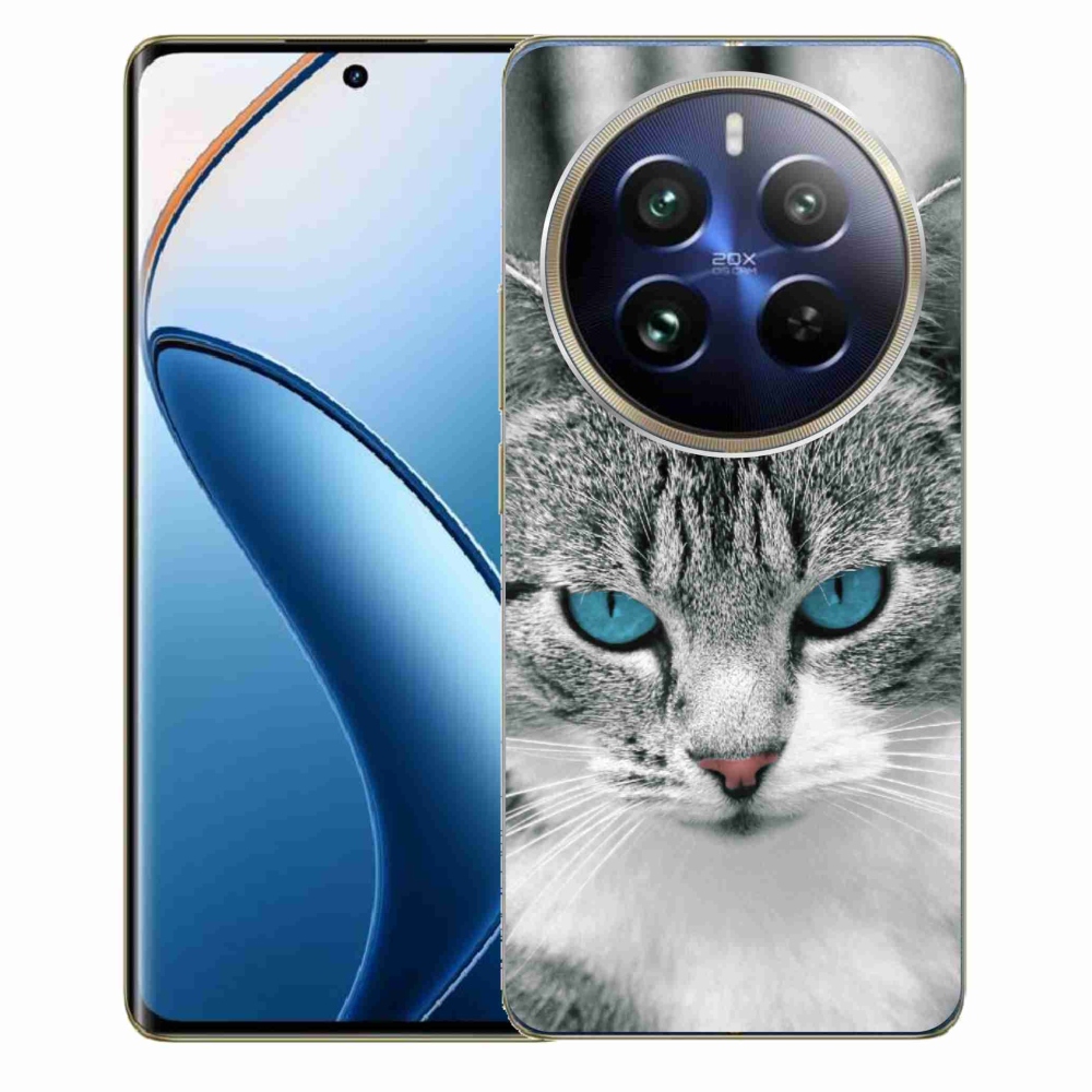 Gelový kryt mmCase na Realme 12 Pro 5G/12 Pro+ 5G - kočičí pohled 1