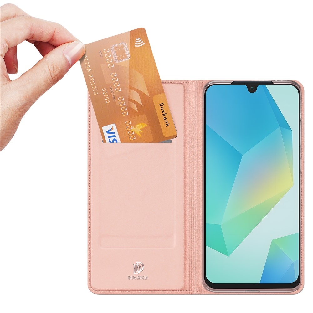 DUX knížkové pouzdro na Samsung Galaxy A17 5G - růžovozlaté