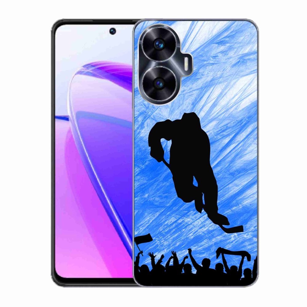 Gelový kryt mmCase na Realme C55 - hokejový hráč
