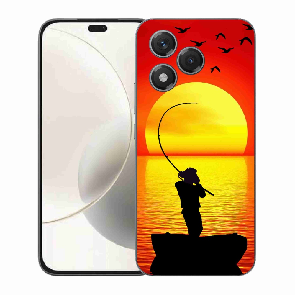 Gelový kryt mmCase na Honor 400 Lite - rybaření