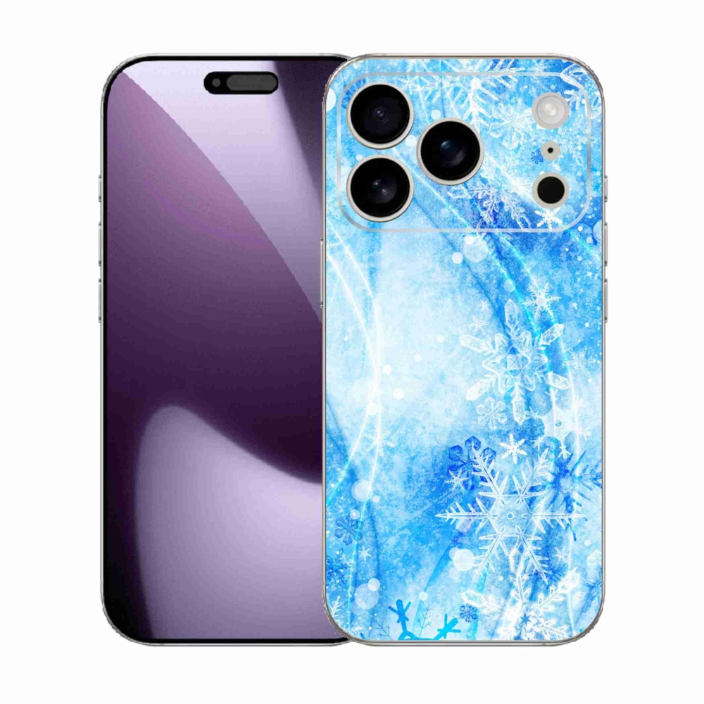 Gelový kryt mmCase na iPhone 17 Pro - sněhové vločky
