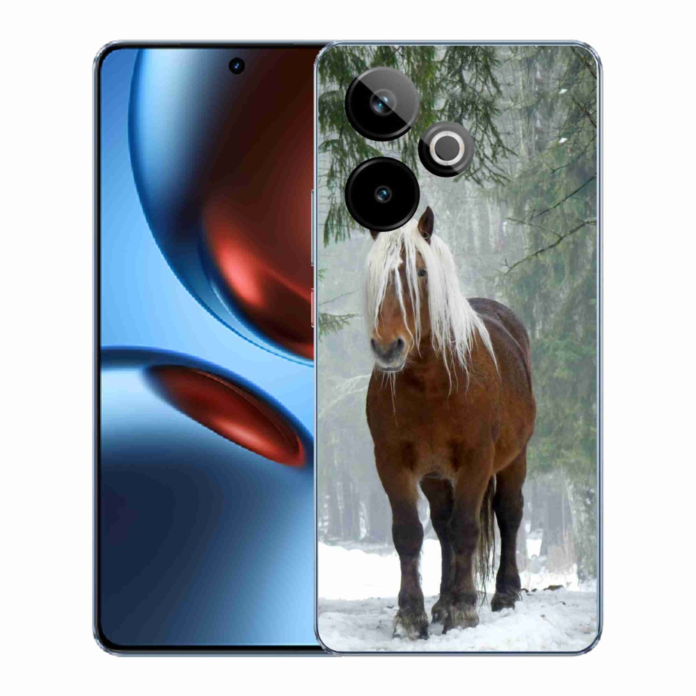 Gelový kryt mmCase na Realme GT 7 5G/GT 7T 5G - kůň v lese