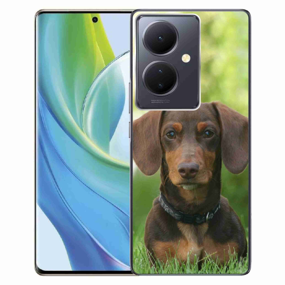 Gelový obal mmCase na Vivo V29 Lite 5G - hnědý jezevčík