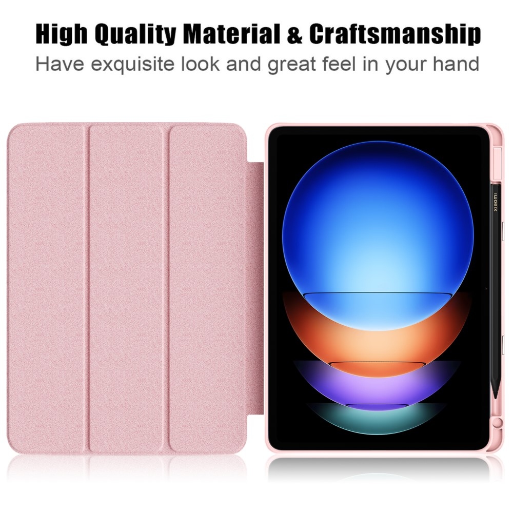Case chytré zavírací pouzdro na tablet Xiaomi Pad 6S Pro - růžové